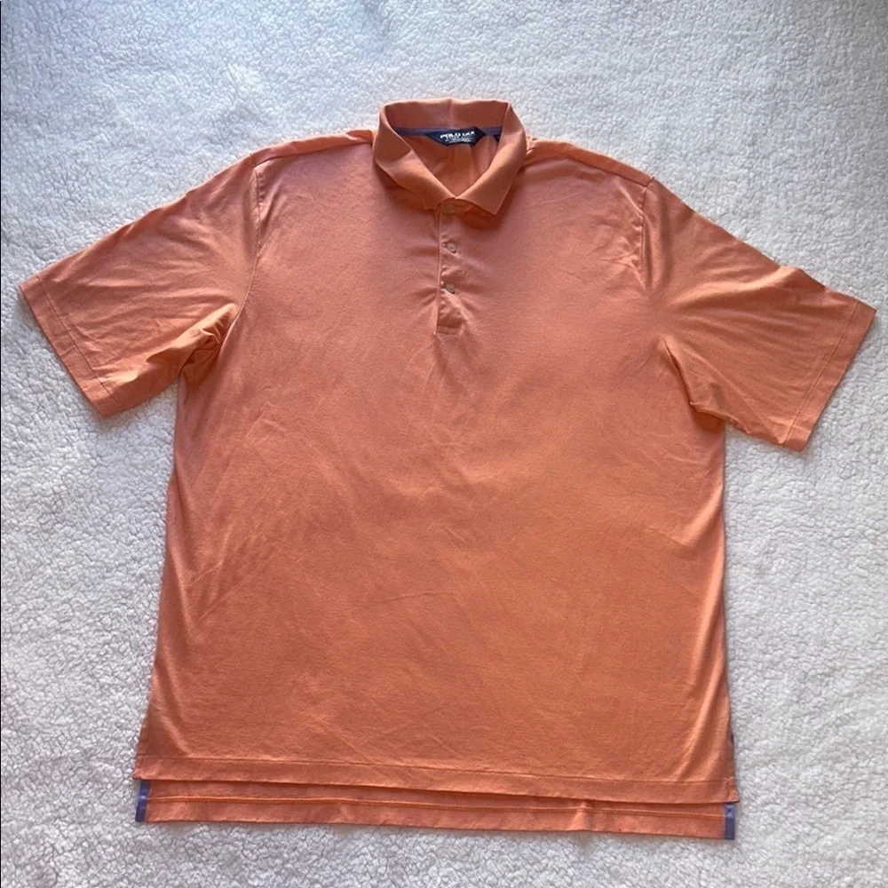 Polo by Ralph Lauren Orange Polo Shirt with Earthy Tone